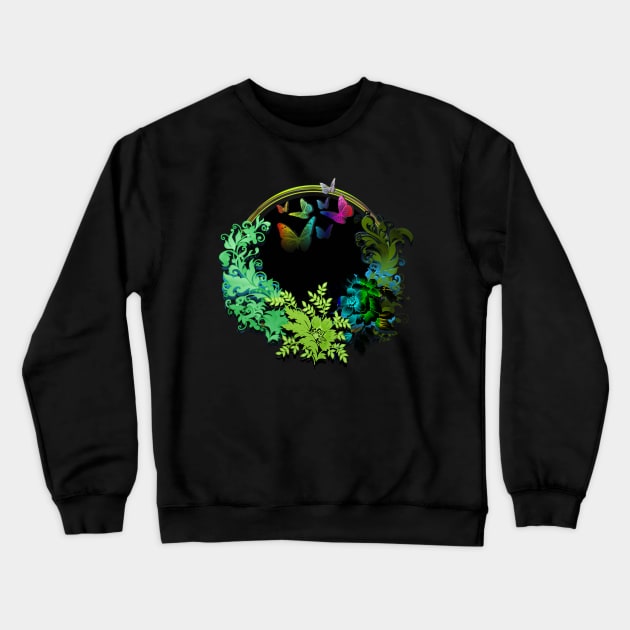 Midnight garden Crewneck Sweatshirt by Sinmara